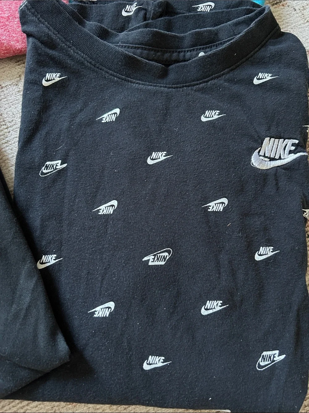 Nike Kids Short-Sleeve Logo Tee Bundle - Black, Red, Blue, Gray, Turquoise